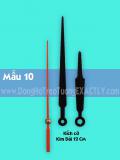 Kim đồng hồ treo tường (mẫu số 10 đen) dài 12cm